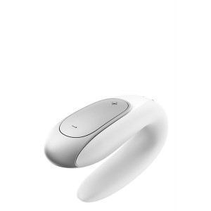Vibrator za parove sa bežičnim daljinskim | SATISFYER DOUBLE FUN WHITE