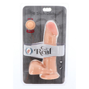 2D Dildo | Dual Density w Balls 8''