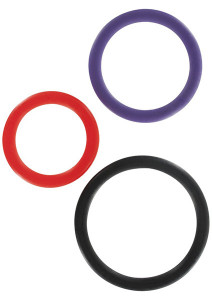3 Prstena za penis | Triple Rings Multicolor 3pcs