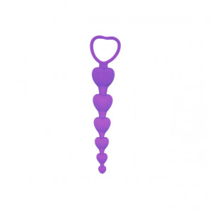 Ljubičaste silikonske analne kuglice 18cm | Purple Silicone Anal Beads