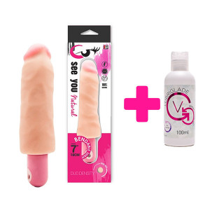 Mekani realistični vibrator i Lubrikant | KOMBINUJ I UŠTEDI 24