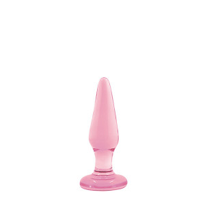 Staklena analna kupa | Pink Glass Plug