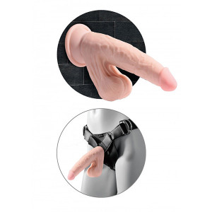 3D Dildo | Dildo sa realističnim testisima 7in