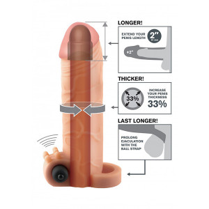 Vibro navlaka | Vibrating Real Feel 2'' Etension