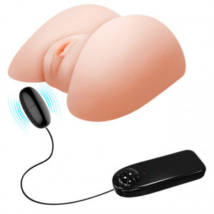 Vibrirajuća realistična veštačka vagina sa 2 ulaza | TINY BUTT DELIGHT