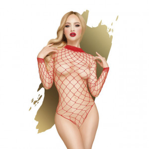 Crveni Mrežasti Bodi | Scandalous Red