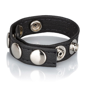Podešavajući prsten za penis | Leather Multi-Snap Ring