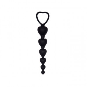 Silikonske analne kuglice 18cm | Black Silicone Anal Beads