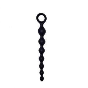 Silikonske analne kuglice 20cm | Black Silicone Anal Beads