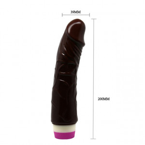 Crni realistični vibrator 20cm | PL Fantasy Vibe
