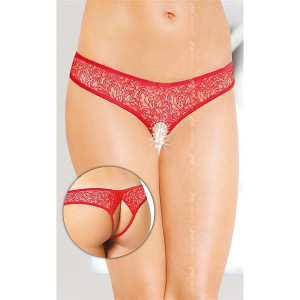 Crvene sexy gaćice | sa otvorom