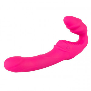 Dupli Silikonski Vibrirajući Strap On | Vibrating Strapless Strap-on