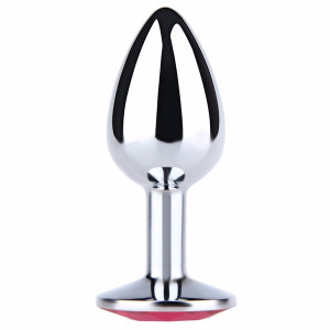 Mali metalni analni dildo sa ljubičastim dijamantom | Size S