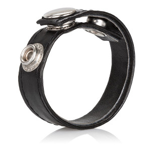 Podešavajući prsten za penis | Leather 3-Snap Ring