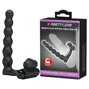 Vibrator za duplu penetraciju | Hercules Penis Sheath 3