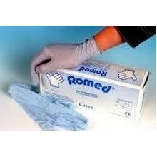 Romed Sterilne Rukavice za Jednokratnu Upotrebu sa i bez Talka, Latex rukavice