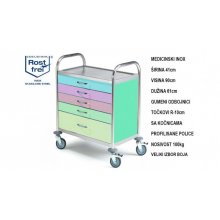 WL11 Medicinski Inox Kolica za terapiju