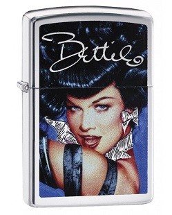 Зажигалка Zippo 29584 Bettie Page-Pinup Girl