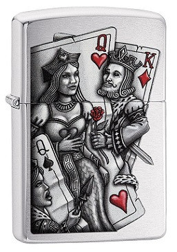 Зажигалка Zippo 79206 King and Queen