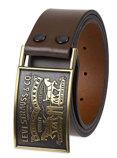 Ремень мужской Levis Original Leather Belts "Two Horse"(Brown)