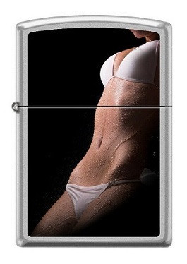Зажигалка Zippo 82319 Woman wet white bikini