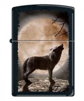 Зажигалка Zippo 3731 Wolf Howling at Moon