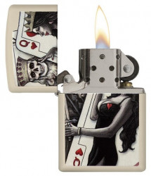 Зажигалка Zippo 29393 King & Queen of Hearts