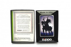 Зажигалка Zippo Silhouette Indian on a horse