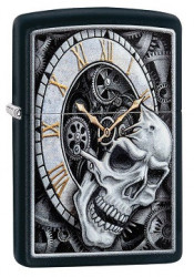 Зажигалка Zippo 29854 Skull and Clock