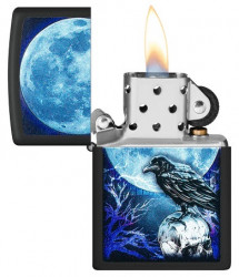 Зажигалка Zippo Moonlight Crow Design