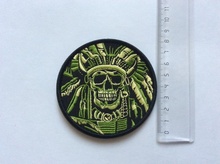 Нашивка (патч)  Skull War Chief Indian Patch