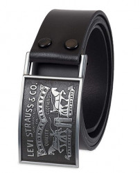 Ремень мужской Levis Original Leather Belts "Two Horse"(Black)
