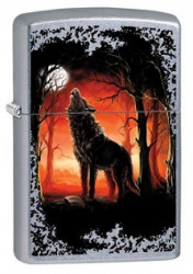Зажигалка Zippo 80568 Wolf Moon Trees