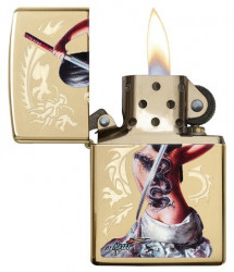 Зажигалка Zippo 29668 Mazzi Dragon Lady With Sword