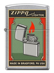 Зажигалка Zippo Green Poster Old Ad