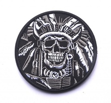 Нашивка (патч)  Skull War Chief Indian Patch