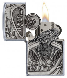 Зажигалка Zippo 29266 Harley Davidson Motor Flag