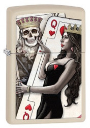 Зажигалка Zippo 29393 King & Queen of Hearts