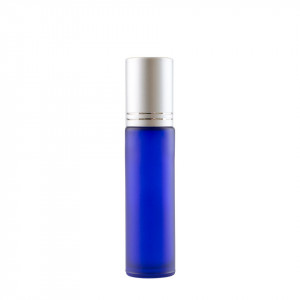 Recipient Roll-On mini sticla Albastra mata 10 ml