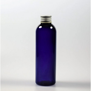 Sticla PET albastra 100ml cu capac de aluminiu