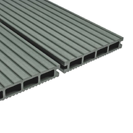 Deck WPC Kahrs 145x25mm, Grau, antiderapant, striatii rare