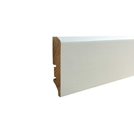 plinta lemn alba infoliata 60x16mm