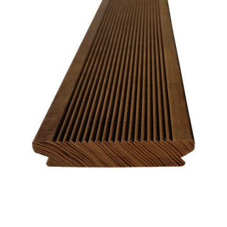 Deck Frasin Termotratat 100mm Striatii Dese, Profil Conector