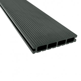 Deck WPC Kahrs 145x25mm, Grau, antiderapant, periat striatii dese