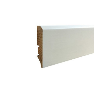 Plinta 60/16mm Lemn Infoliat Alb 2200mm