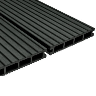 Deck WPC Kahrs 145x25mm, Antracit, antiderapant, periat