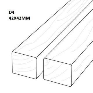 Fatada D4 Pin Termotratat 42x42mm desen