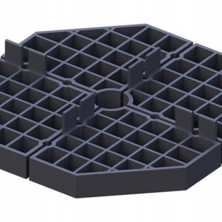 Pad Suport terasa dale 16mm negru