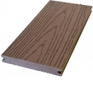 WPC Solid Dunkelbraun 143/22mm Structurat - Francez