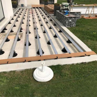 substructura deck aluminiu montaj